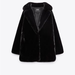 Oversized Faux fur coat by Zara